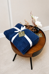 Navy Blue Premium 550 GSM Towel Set