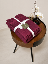 Burgundy Premium 550 GSM Cotton Towel Set