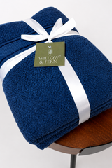 Navy Blue Premium 550 GSM Towel Set