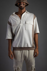 Mechanic Polo T-Shirt (Beige)