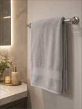 Silver Grey Premium 700 GSM Cotton Towel Set