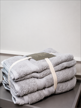 Silver Grey Premium 700 GSM Cotton Towel Set