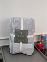 Silver Grey Premium 700 GSM Cotton Towel Set