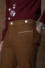 Piping Detail Pants