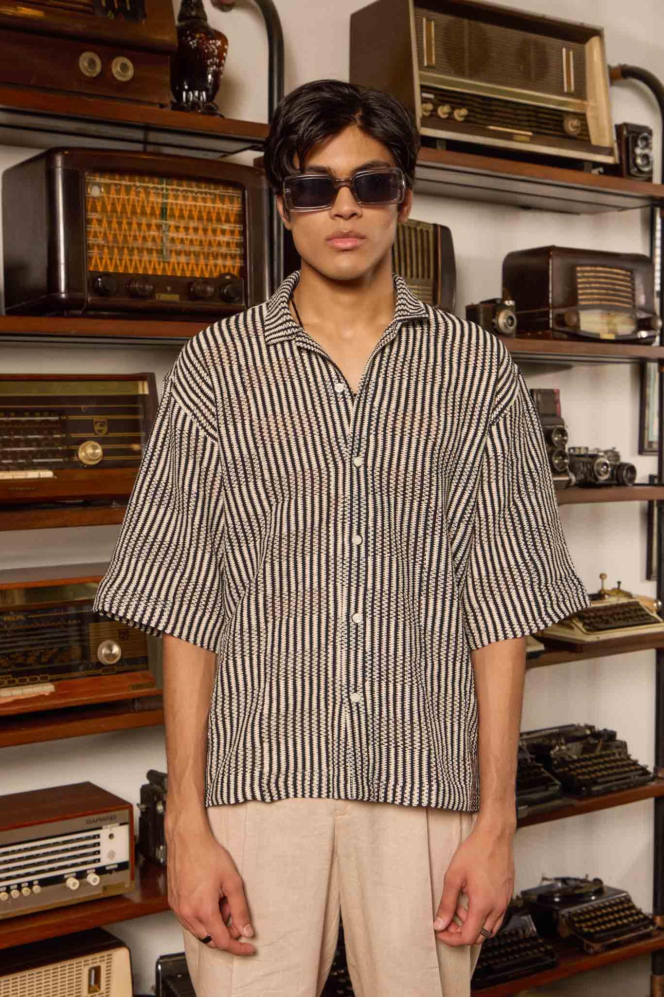 Waveform Crochet Shirt