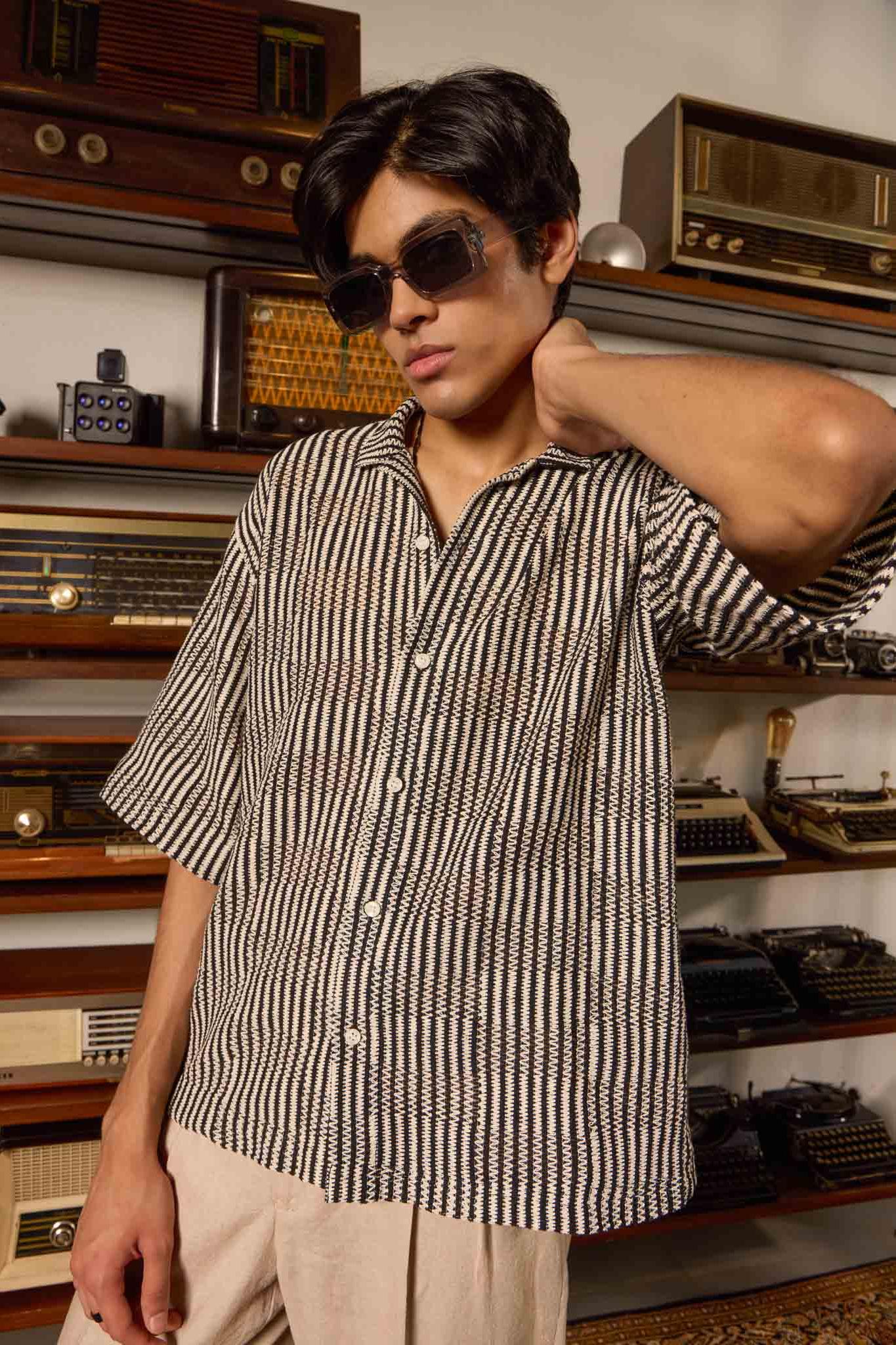 Waveform Crochet Shirt