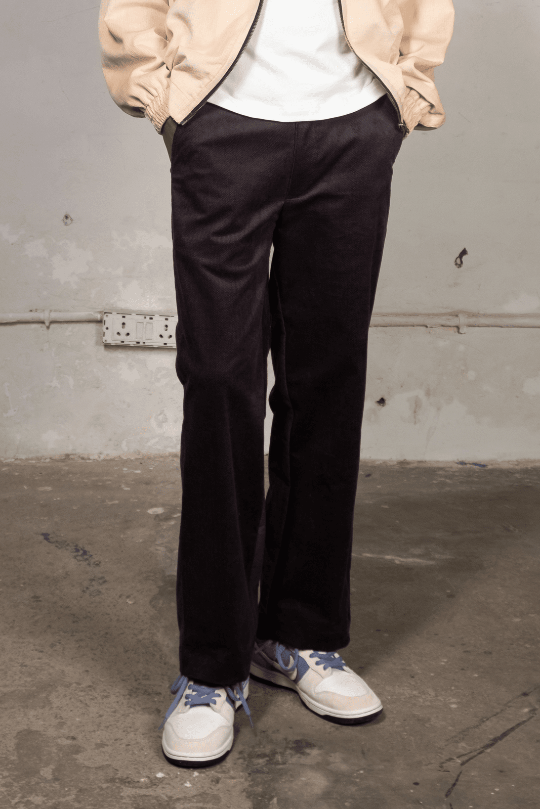 Wide Fit Pants - Black