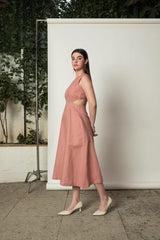 Sleeveless Cut-Out Dress