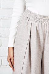 Soft Wool Flared Pants