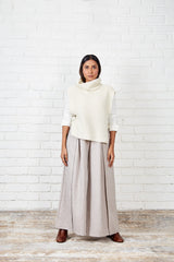 Soft Wool Flared Pants