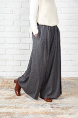 Soft Wool Flared Pants