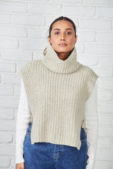 Baby Alpaca Turtleneck Vest