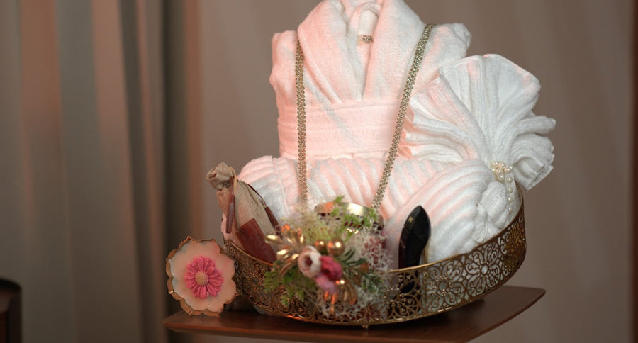 Bath Robe & Towel Tray