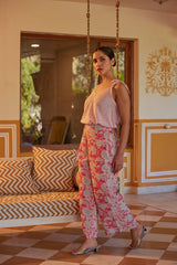 Candy Floral Hand Block Printed Pant