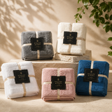 Willow & Fern 700 GSM Luxe Spa towel sets in grey, cream, white, blush and navy